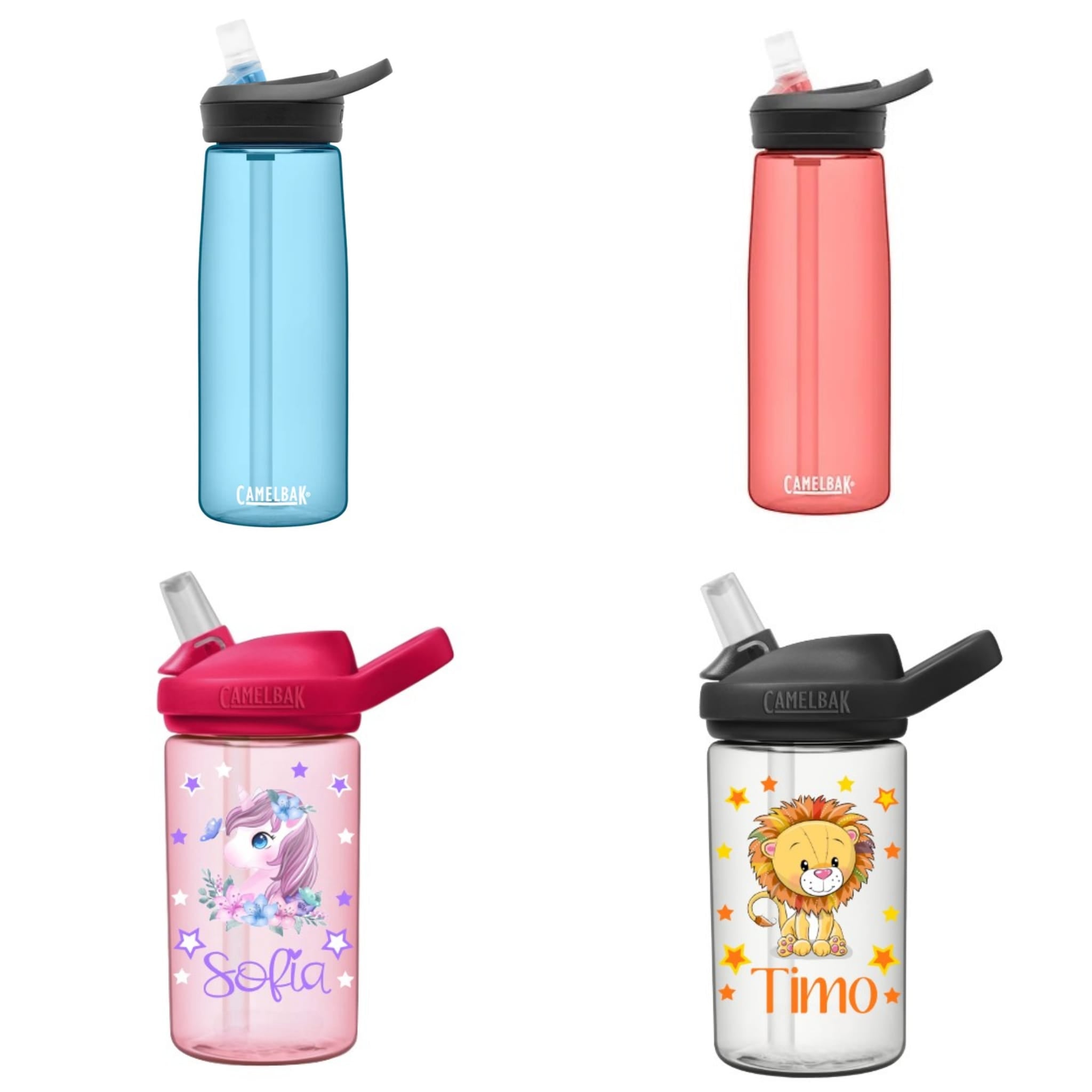 CamelBak Eddy+ Trinkflasche – Auslaufsicher, BPA-frei, Mit Trinkhalm (Unisex, 50 % Recycelt)