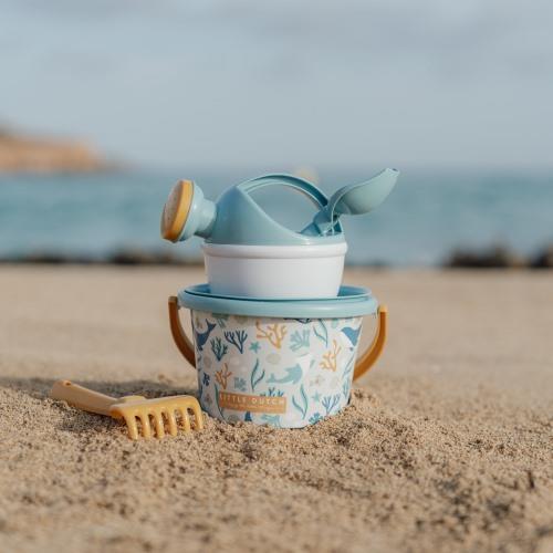 Little Dutch Sandkasten Spielzeug Set Blau Meerestiere