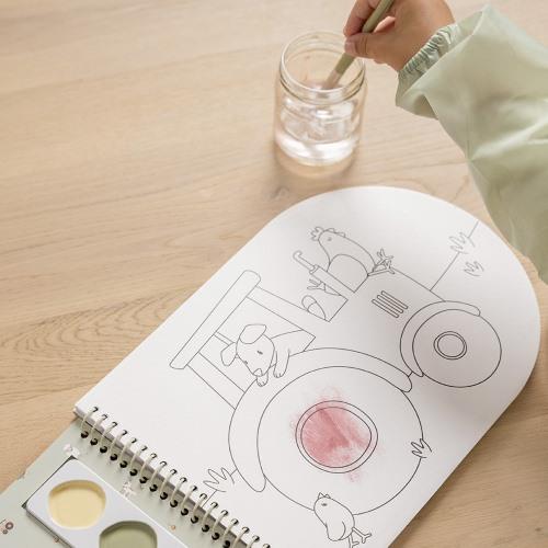 Malbuch mit Farbkasten Little Farm