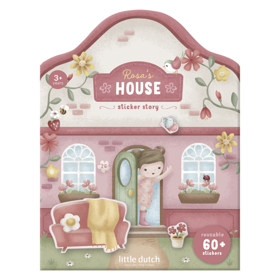 Little Dutch Wiederverwendbares Stickerheft Rosa