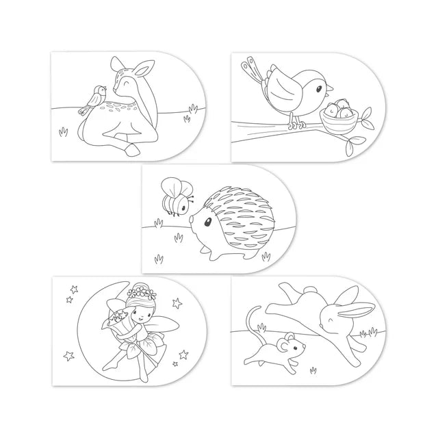 Malbuch mit Farbkasten Fairy Garden