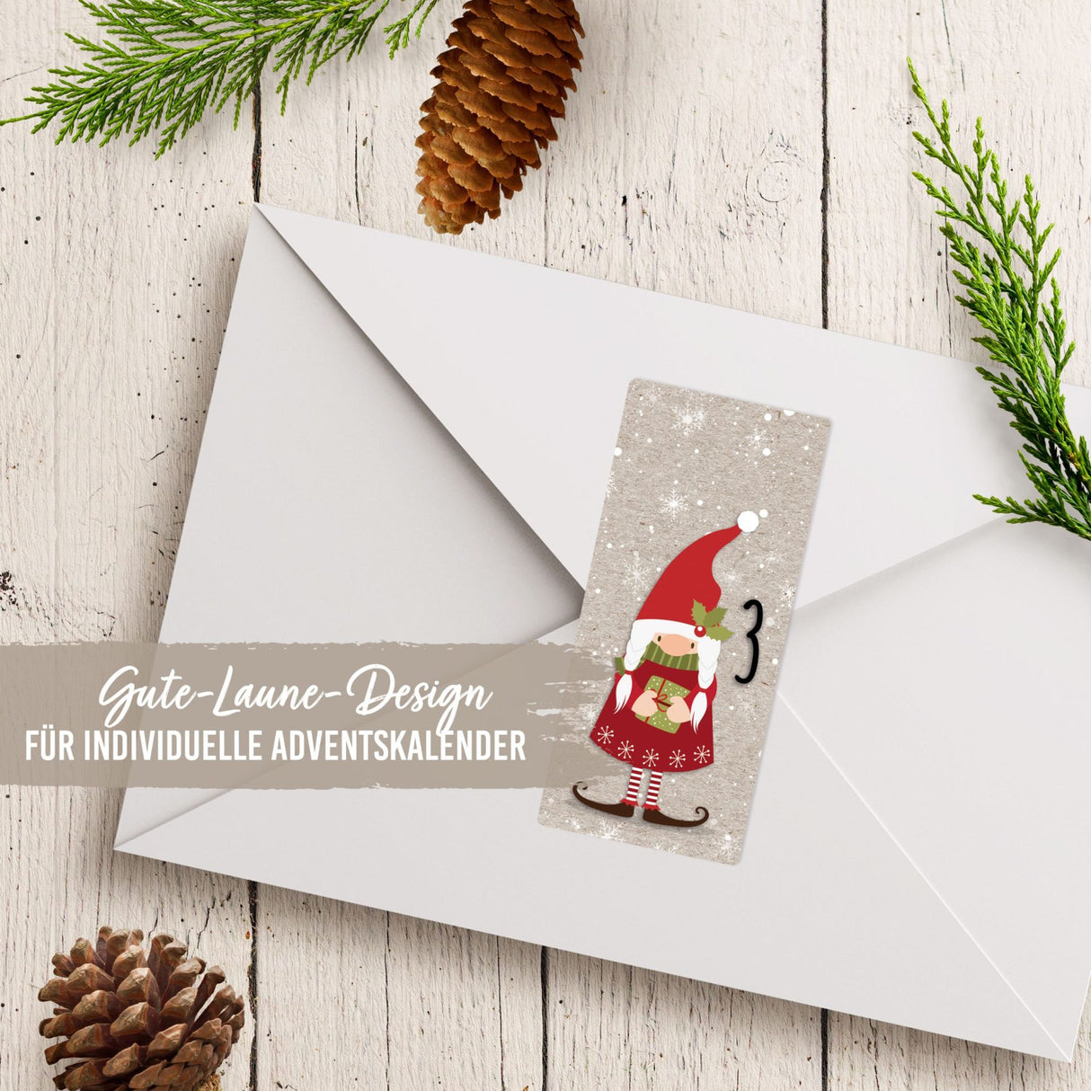 Adventszahlen für Adventskalender Nikolaus