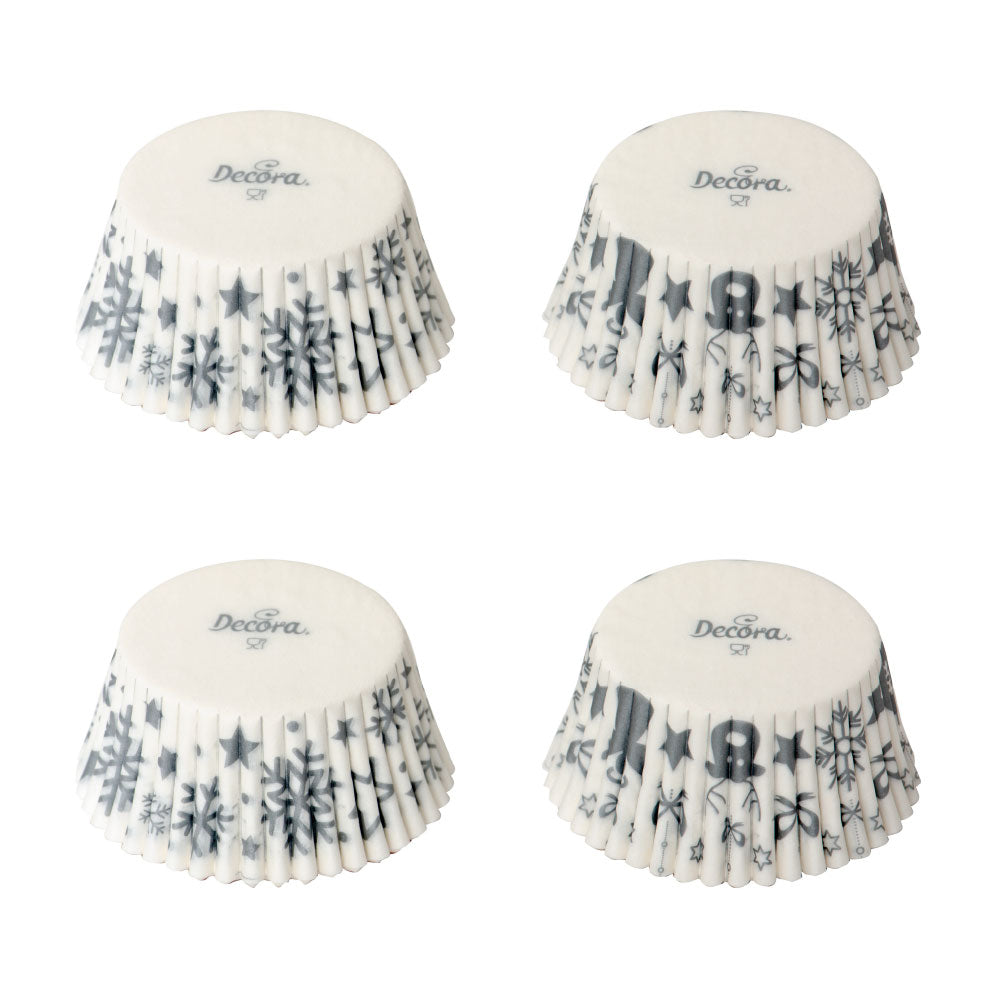 Muffinförmchen Decora Stern Silber / Gold