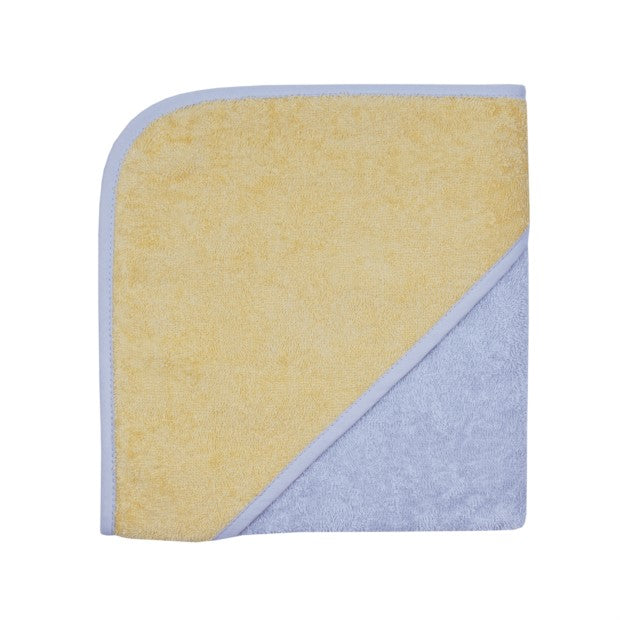 Kapuzen Badetuch Hellblau Gelb