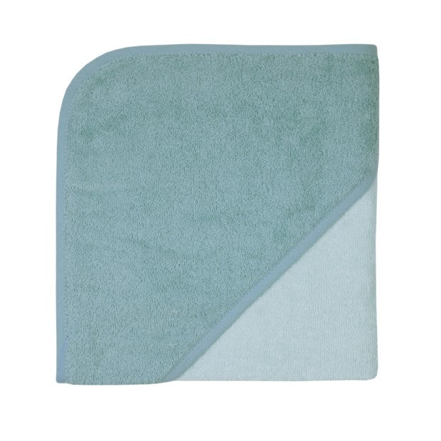Kapuzen Badetuch Eisblau