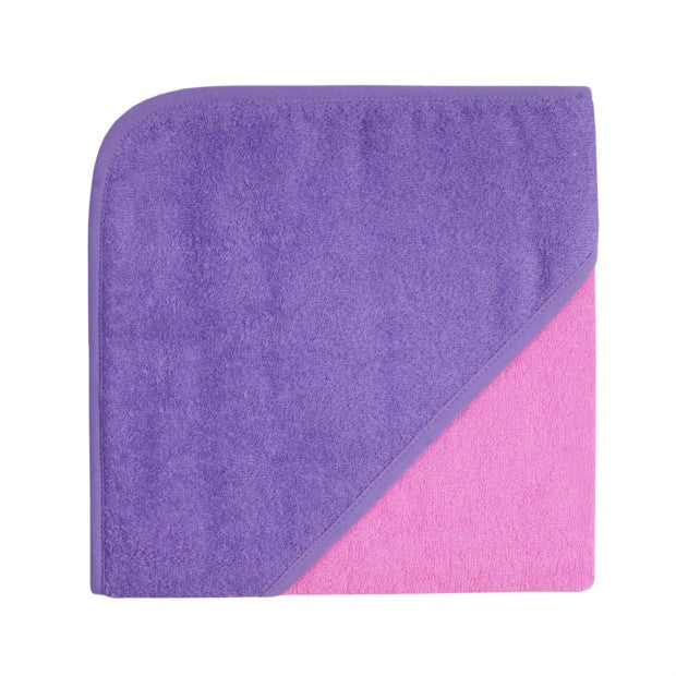 Kapuzen Badetuch Violett Pink