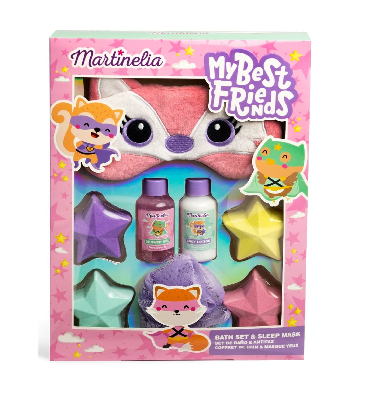 Martinelia My Best Friends Bath & Eye Mask Set Fuchs