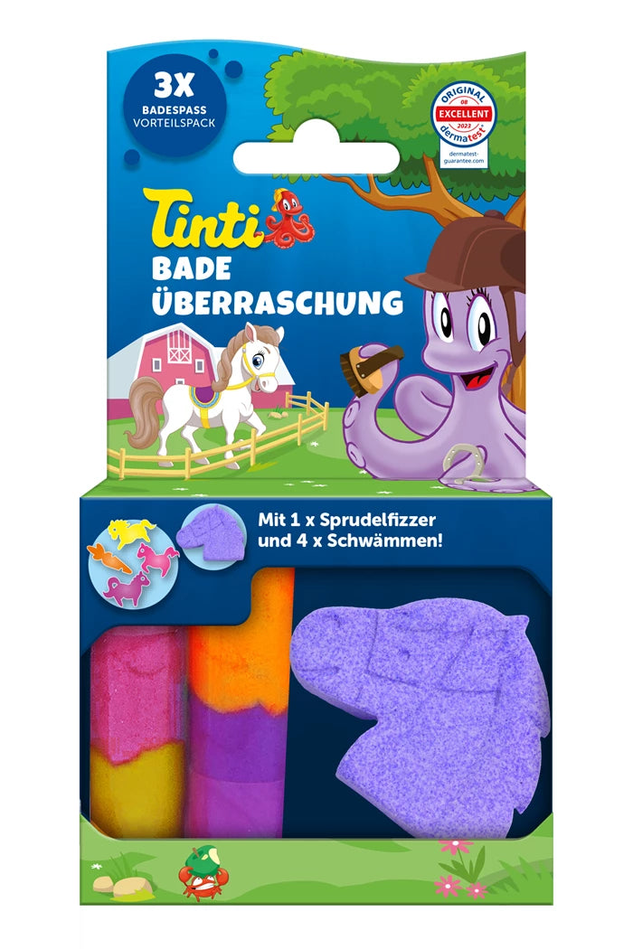 Tinti Bade Überraschung mit Formfizzer Mädchen