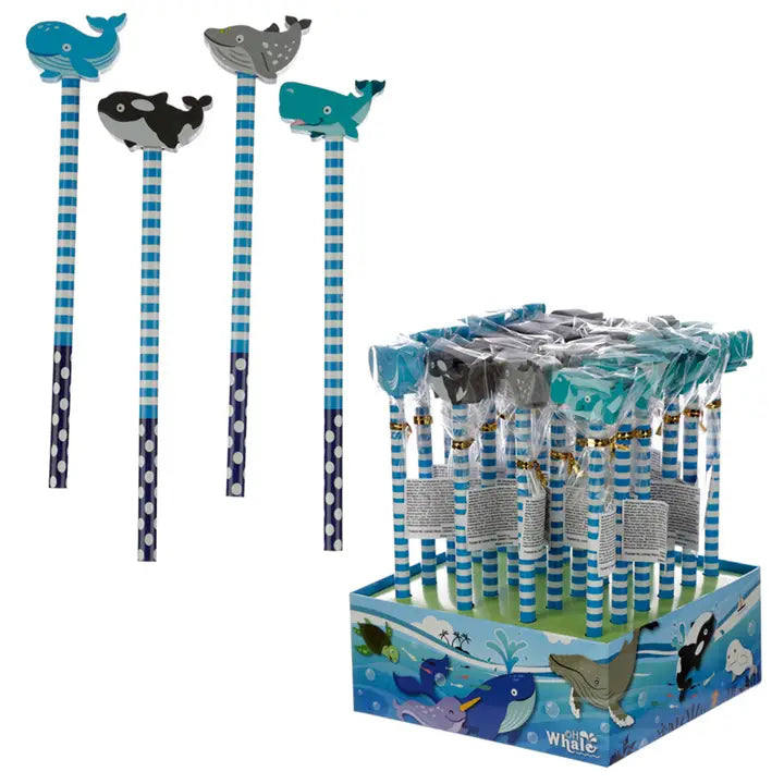 Bleistift mit Radiergummi Walfisch