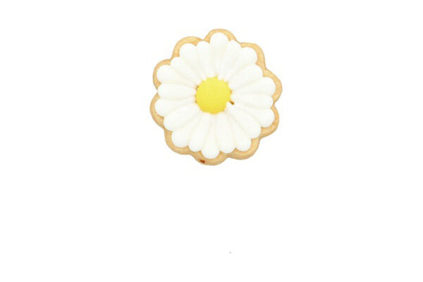 Edelstahl Ausstechform Blume mit Prägung