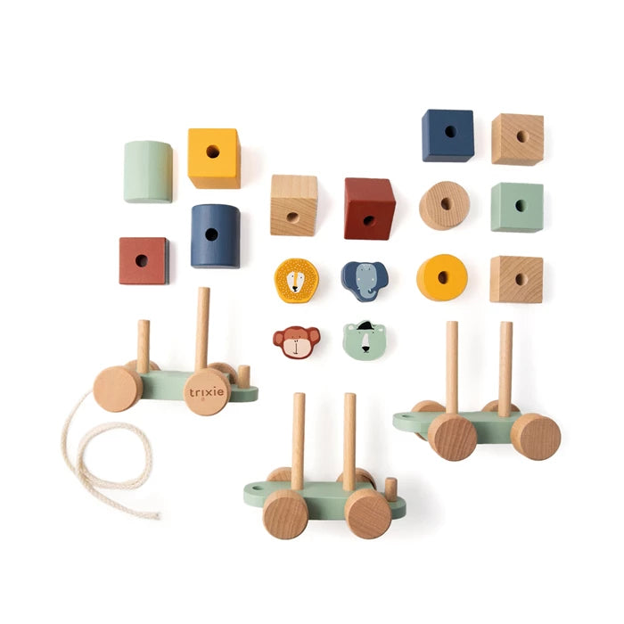 Trixie Holzeisenbahn mit Tieren