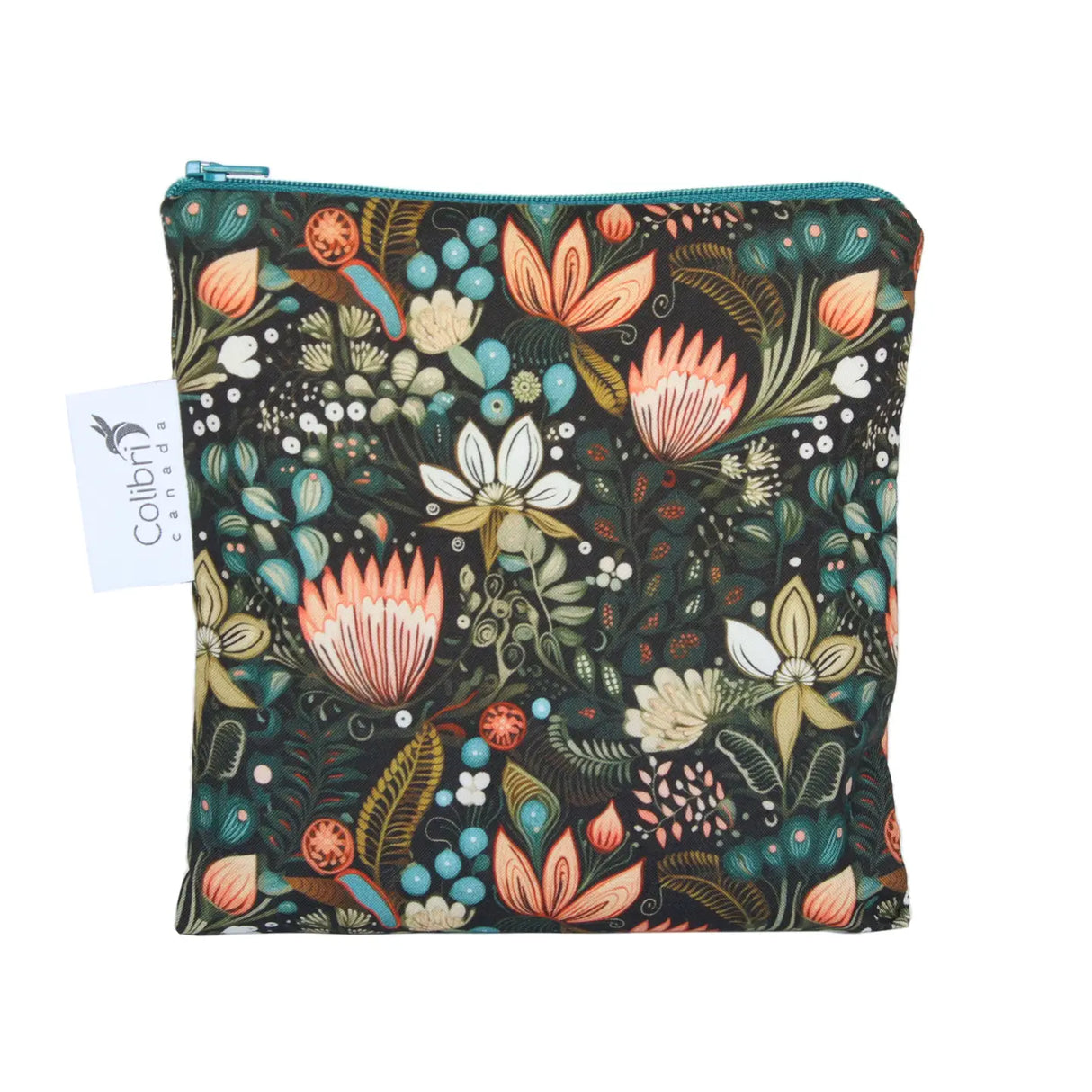 Lunchbag Colibri Blumen Boho