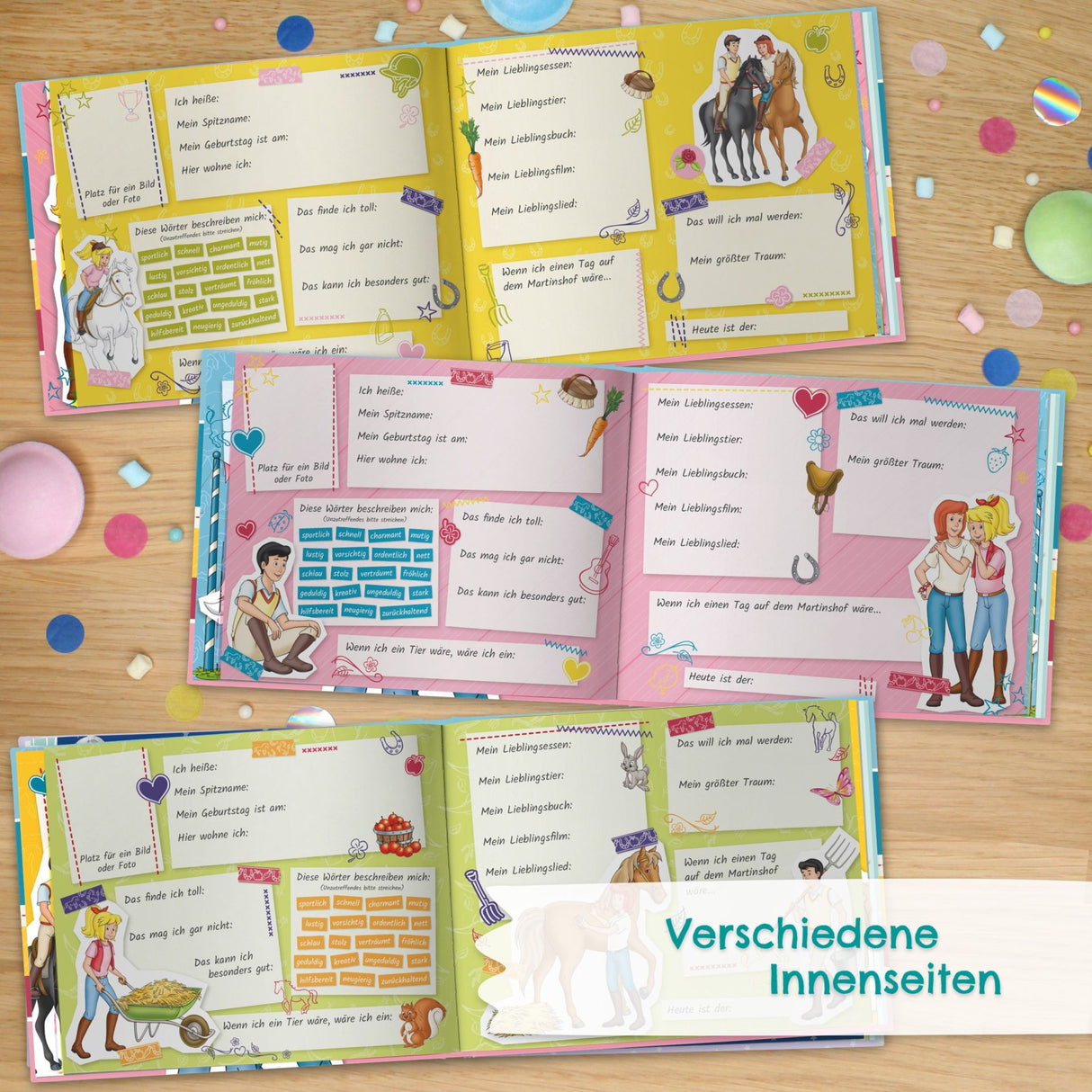 Freundebuch für Kinder - Bibi & Tina