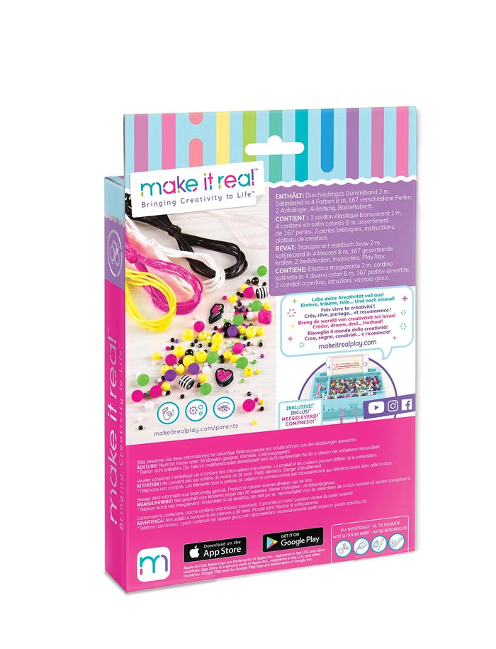 Bastelset Neon Retro Armbänder