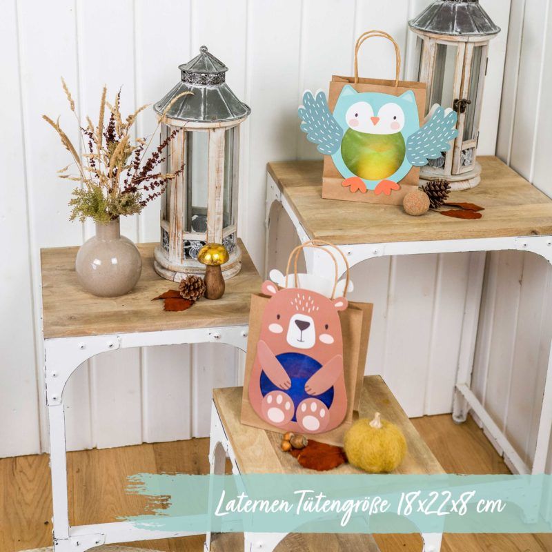 Kinderlaternen zum selber basteln - Tiere