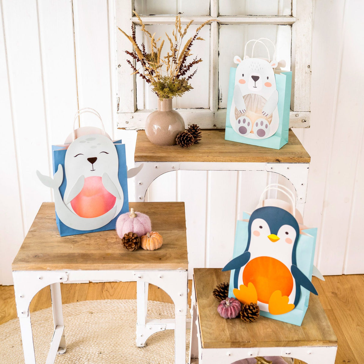 Kinderlaternen zum selber basteln - Polartiere