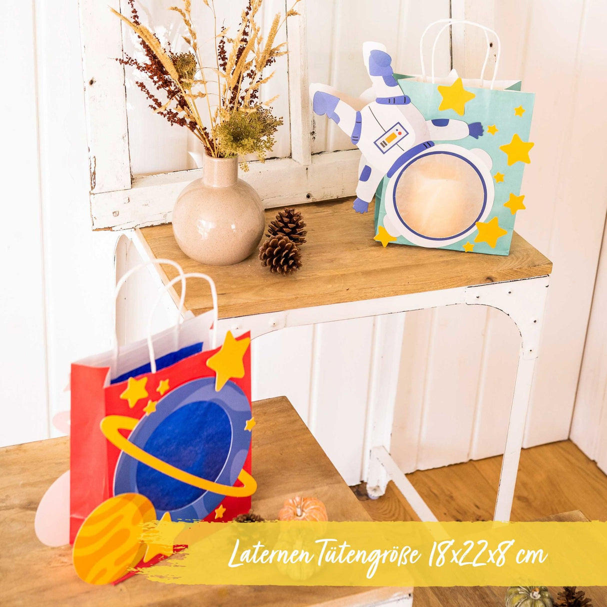 Kinderlaternen zum selber basteln - Astronauten