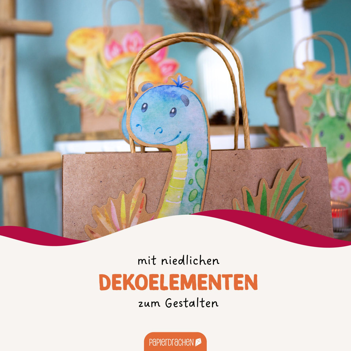 Kinderlaternen zum selber basteln - Dinosaurier