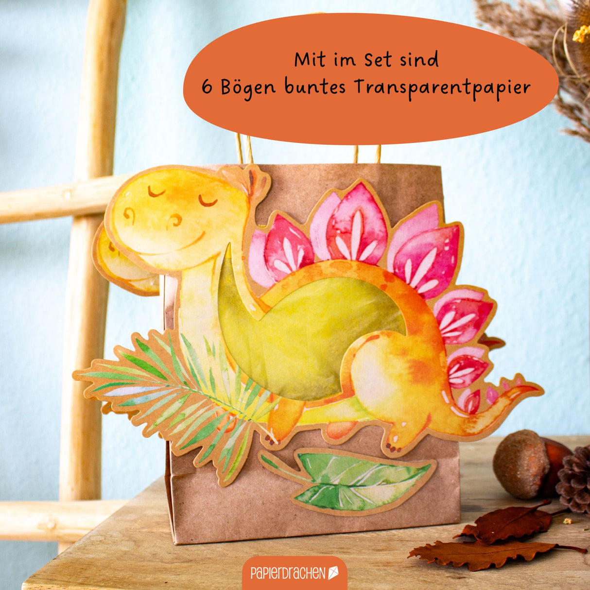 Kinderlaternen zum selber basteln - Dinosaurier