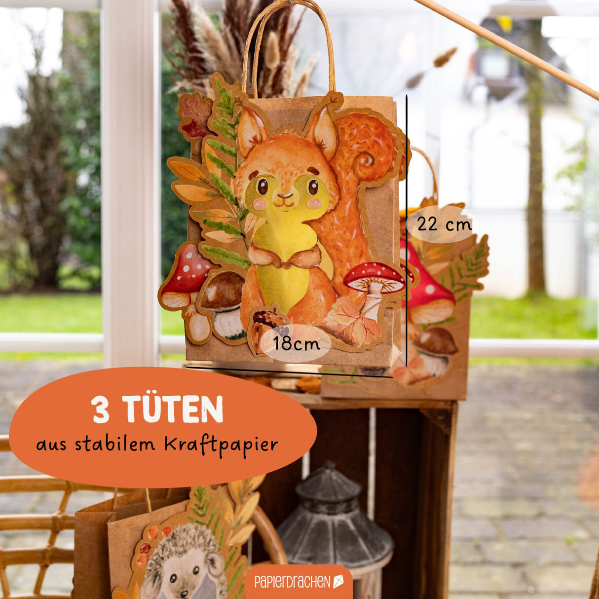 Kinderlaternen zum selber basteln - Waldtiere