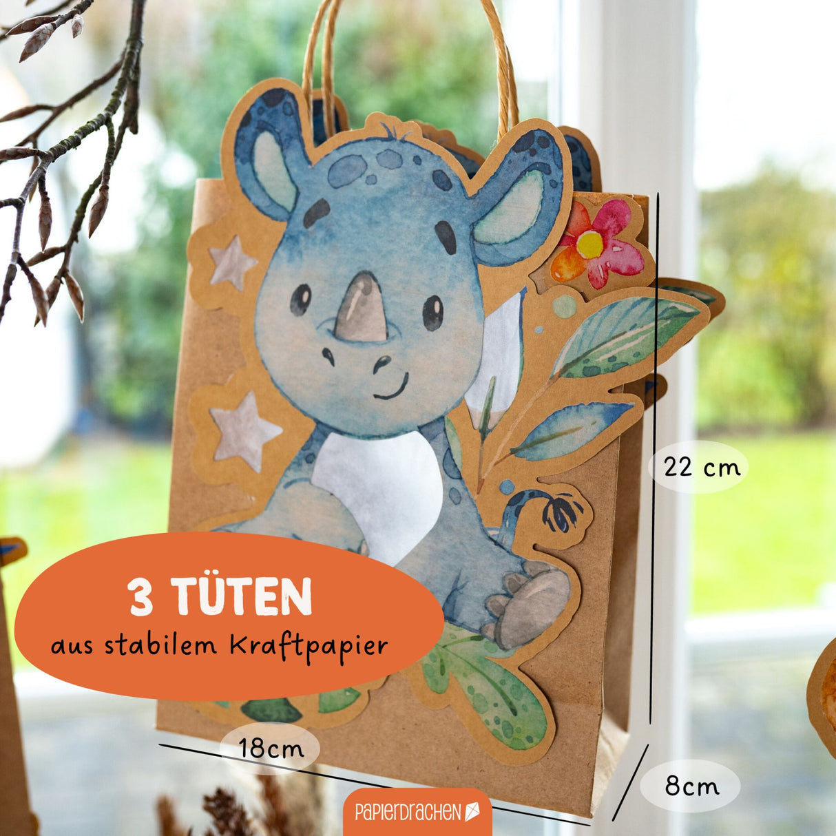 Kinderlaternen zum selber basteln - Dschungeltiere