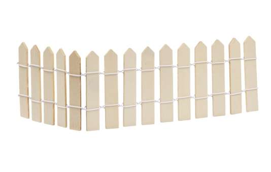 Wichtelzubehör Garten Zaun Breit Nature