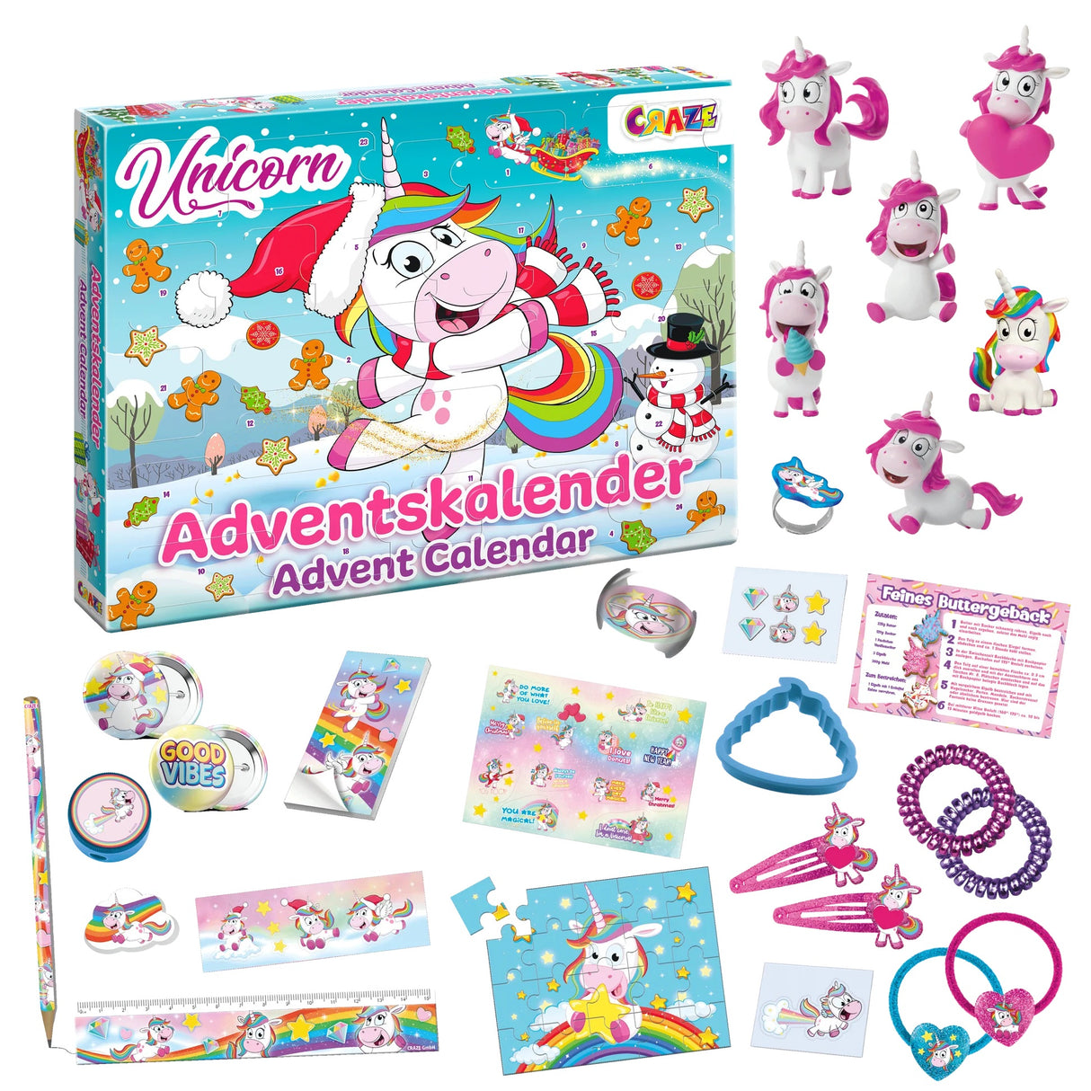 CRAZE Adventskalender Einhorn