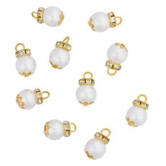 Wichtelzubehör Christbaumkugeln Weiss