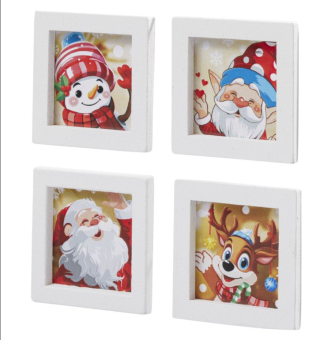 Wichtelzubehör Bilder gerahmt Winter