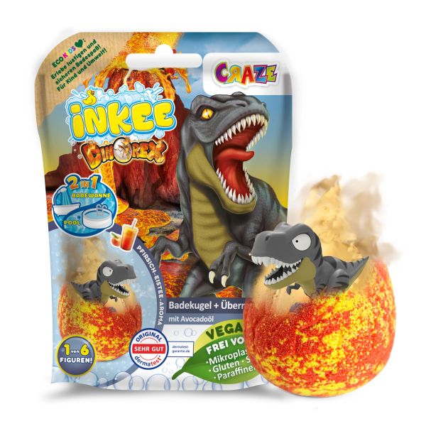 CRAZE Überraschungsbadekugel Dino