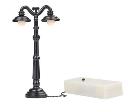 Wichtelzubehör 2er Strassenlaterne mit Licht