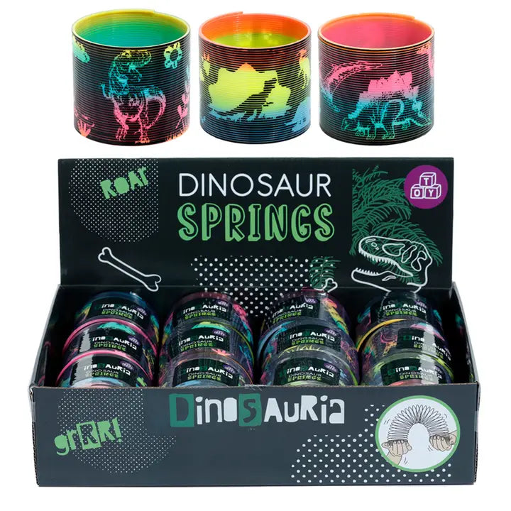 Federspielzeug Spirale Dino assortiert