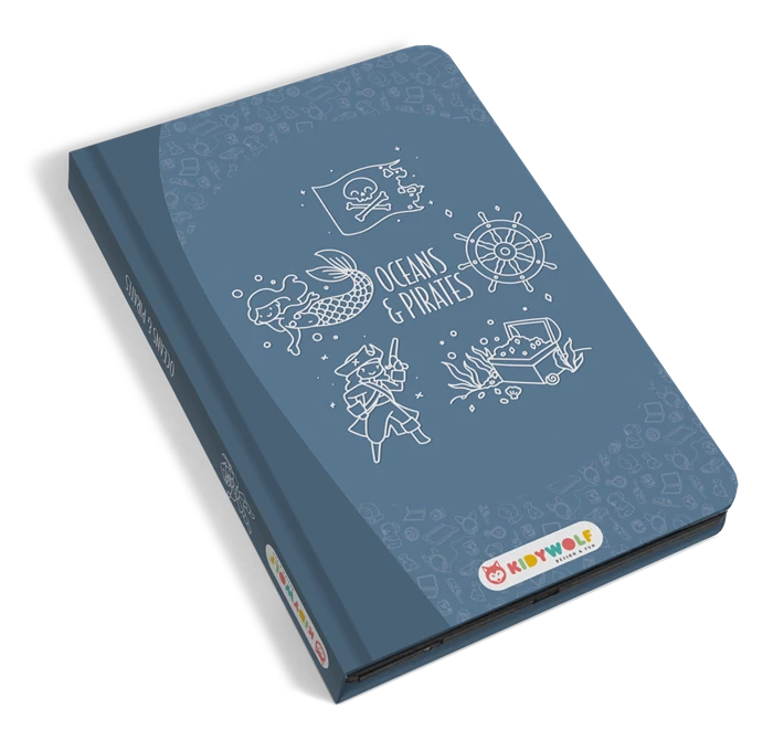 LCD Zaubermaltafel leuchtend für Kinder Piraten