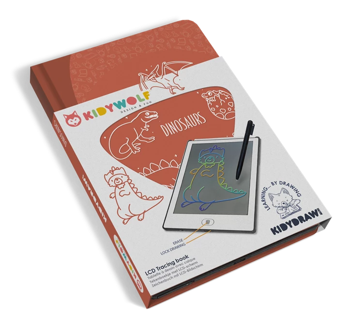 LCD Zaubermaltafel leuchtend für Kinder Dino