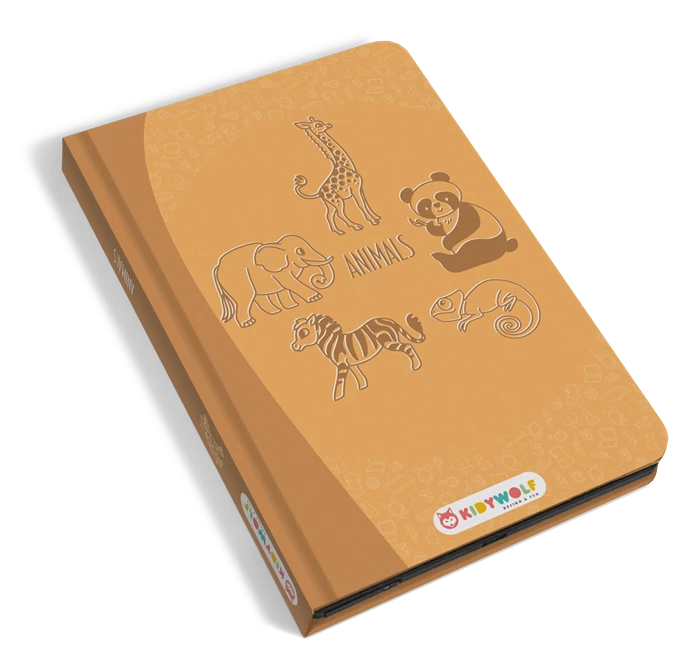 LCD Zaubermaltafel leuchtend für Kinder Tiere