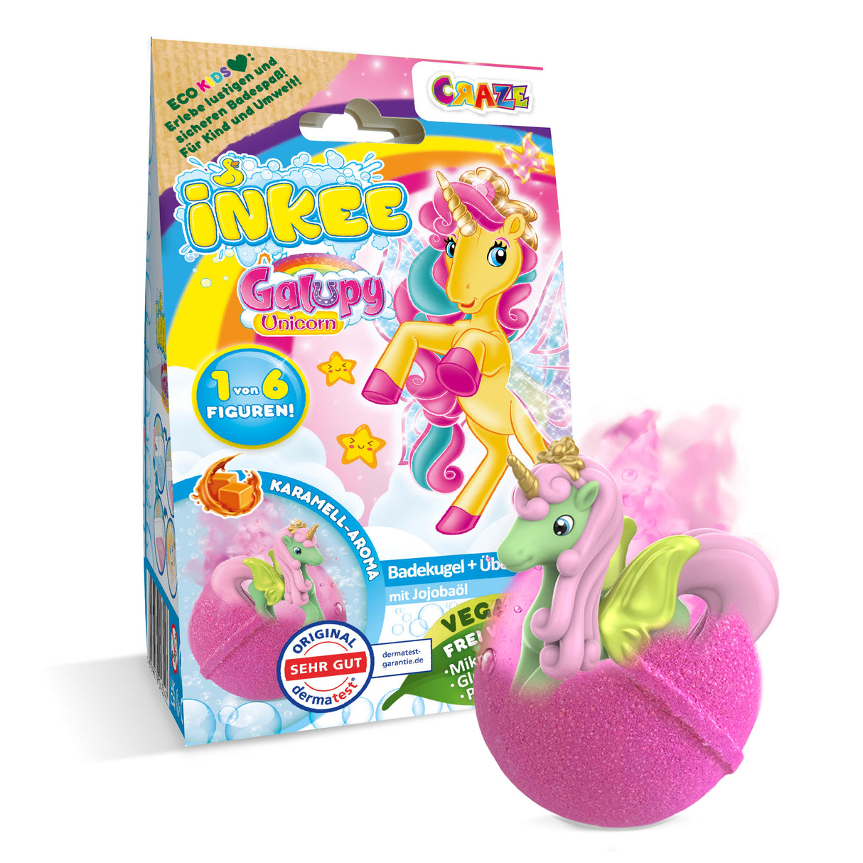 CRAZE Überraschungsbadekugel Galuppy Unicorn