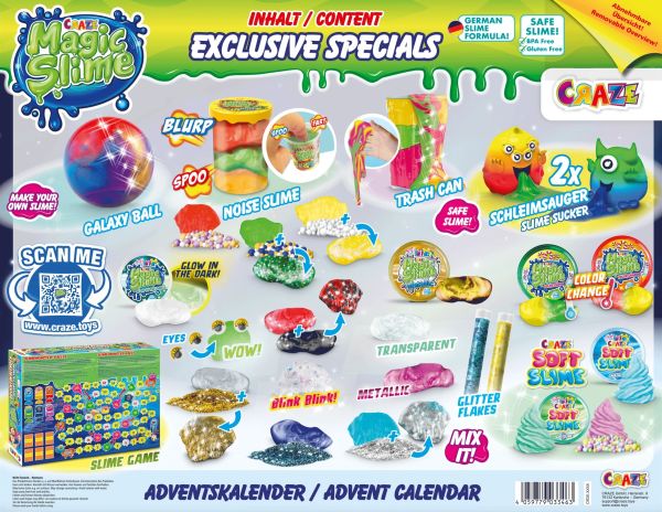 CRAZE Adventskalender Magic Slime