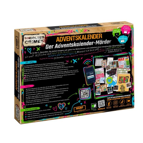 CRAZE Adventskalender Unsolved Crimes