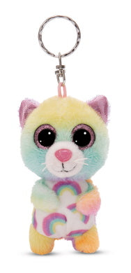 Schlüsselanhänger Plüsch Glubschi Katze Color