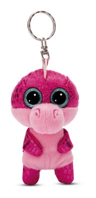 Schlüsselanhänger Plüsch Glubschi Drache Pink