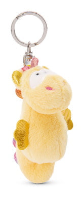 Schlüsselanhänger Plüsch Seepferd Gelb