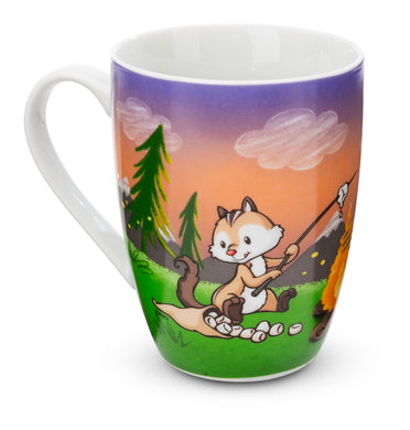 Kinder Porzellantasse Nici Wolf & Streifenhörnchen