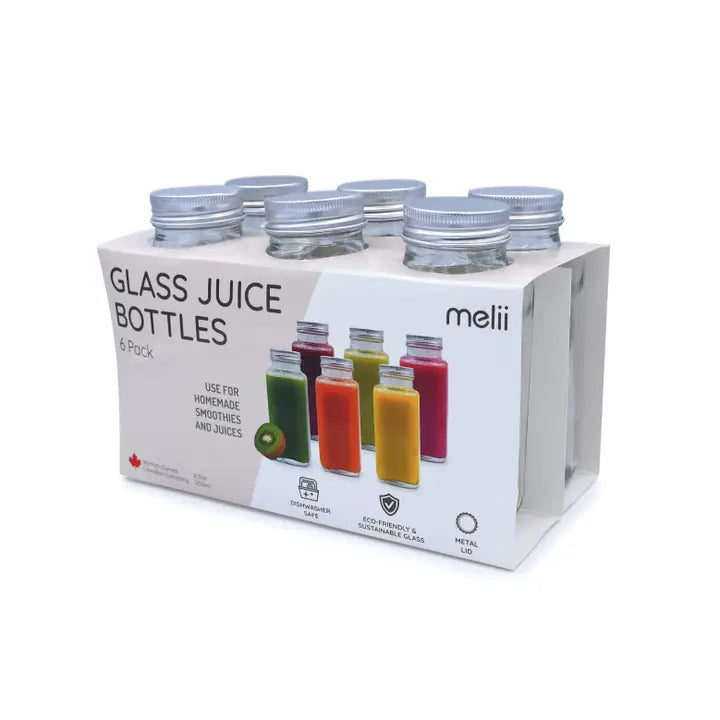 Smoothie Glasflaschen 6er Pack
