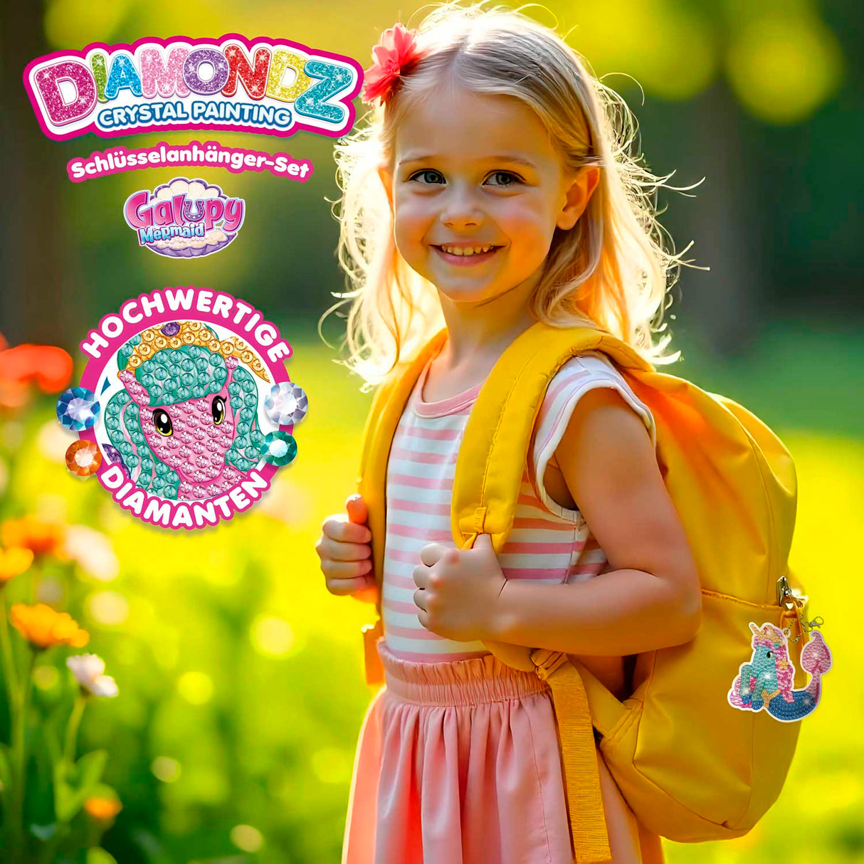 Diamond Painting Schlüsselanhänger Galpupy Meerjungfrau