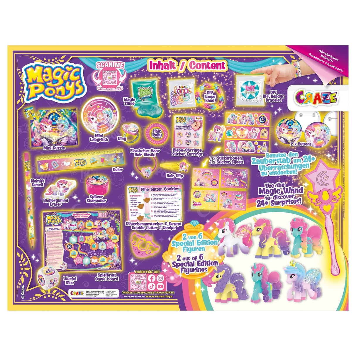 CRAZE Adventskalender Magic Ponys