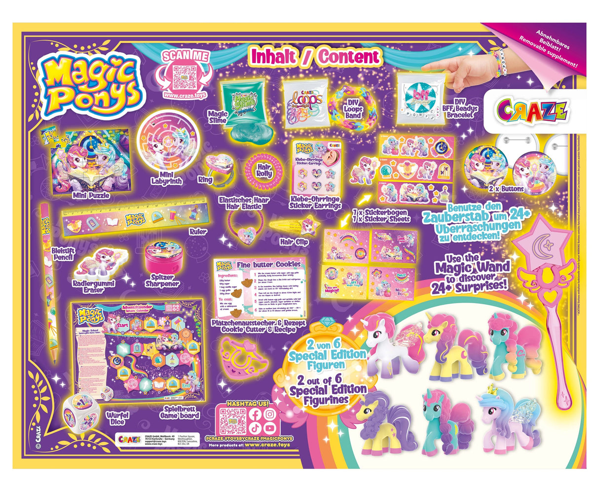 CRAZE Adventskalender Magic Ponys