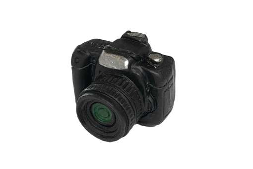 Wichtelzubehör Fotoapparat Mini Schwarz