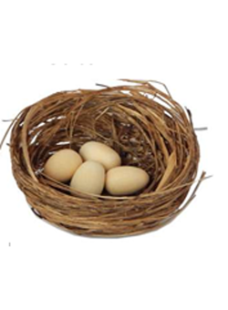 Wichtelzubehör Eier im Nest