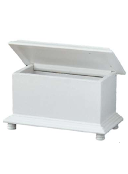 Wichtelzubehör Möbel Truhe Weiss