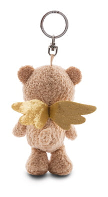 Schlüsselanhänger Plüsch Schutzengel Bär Braun